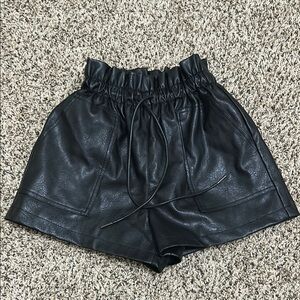 Boutique Faux Leather Women's Shorts